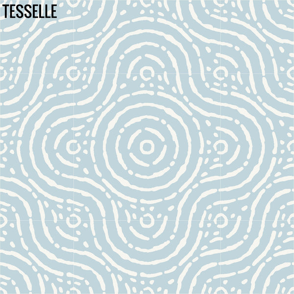 Grotta Nebbia 8" Square Cement Tile Layout  9