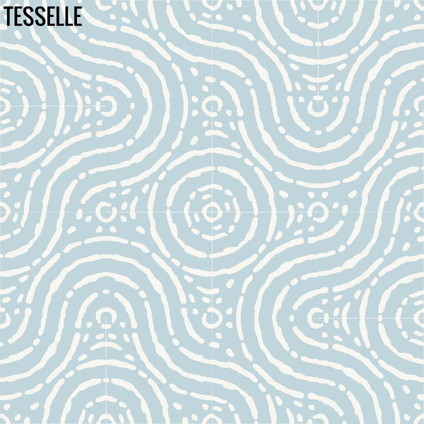Grotta Nebbia 8" Square Cement Tile Layout  4