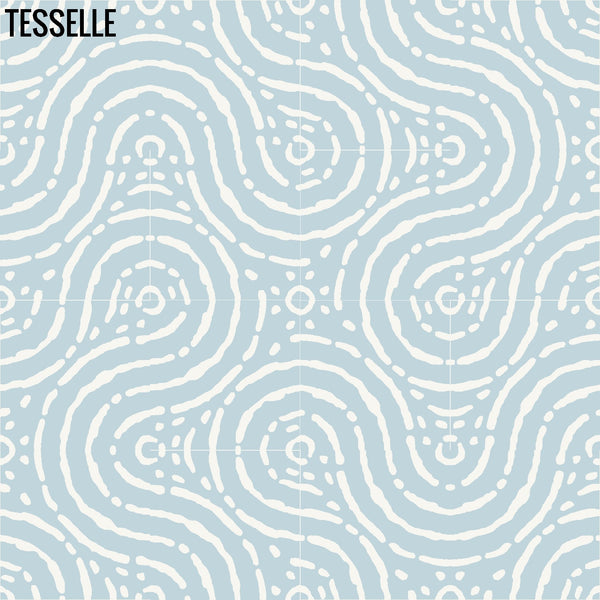 Grotta Nebbia 8" Square Cement Tile Layout  7
