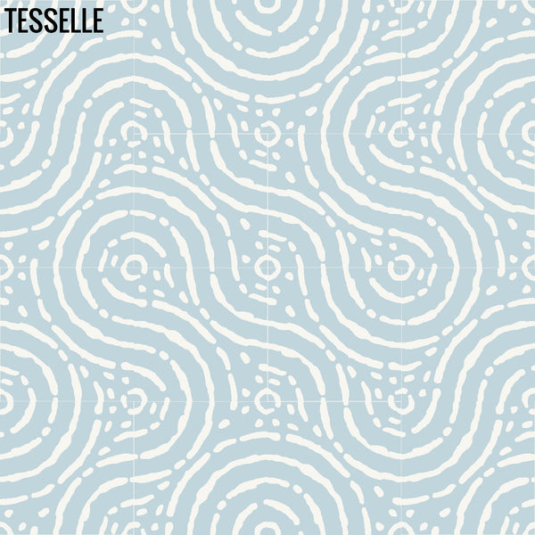 Grotta Nebbia 8" Square Cement Tile Layout  8