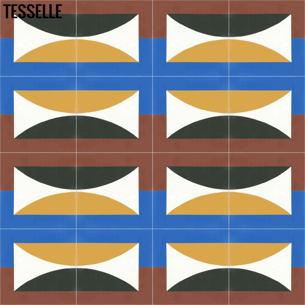 Hedge Equinox 8" Square Cement Tile by Jim Isermann Layout3