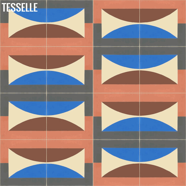 Hedge Moonrise 8" Square Cement Tile by Jim Isermann 6
