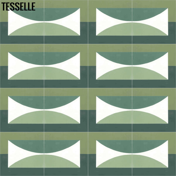 Hedge Solstice 8" Square Cement Tile by Jim Isermann