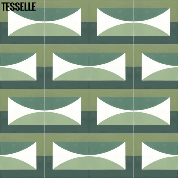 Hedge Solstice 8" Square Cement Tile by Jim Isermann