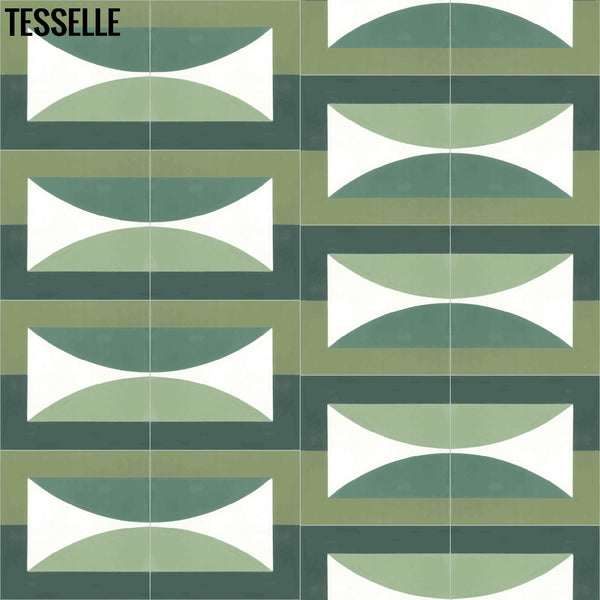 Hedge Solstice 8" Square Cement Tile by Jim Isermann