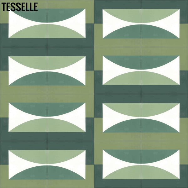 Hedge Solstice 8" Square Cement Tile by Jim Isermann