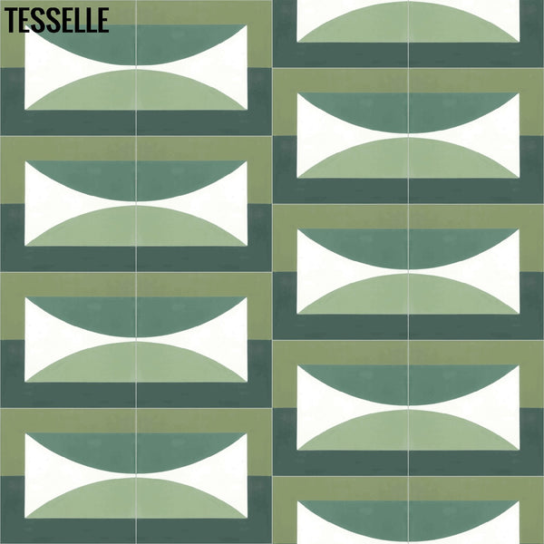 Hedge Solstice 8" Square Cement Tile by Jim Isermann