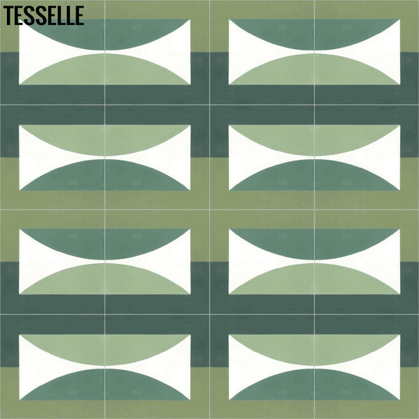 Hedge Solstice 8" Square Cement Tile by Jim Isermann