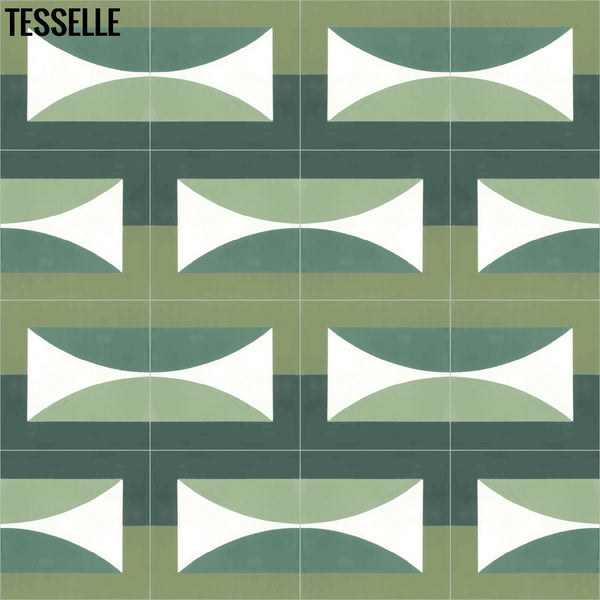 Hedge Solstice 8" Square Cement Tile by Jim Isermann