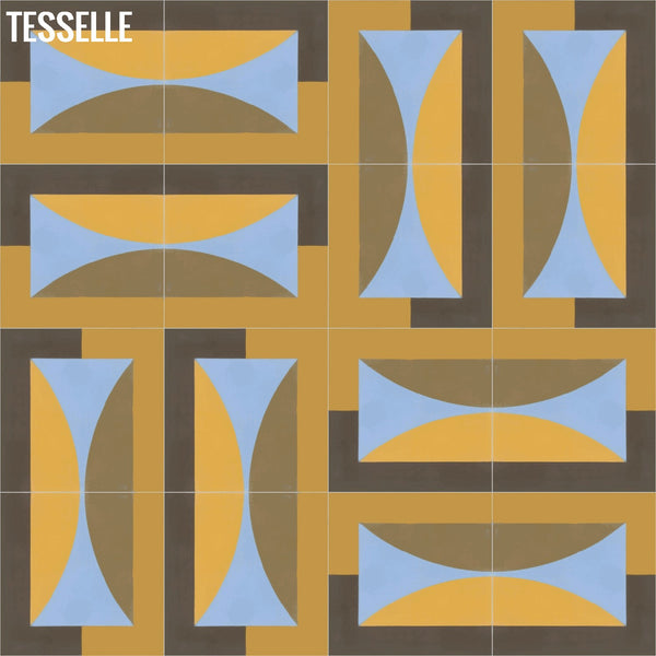 Hedge Sunset 8" Square Cement Tile by Jim Isermann8
