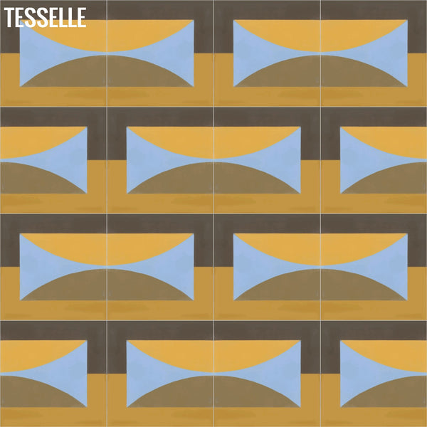 Hedge Sunset 8" Square Cement Tile by Jim Isermann8