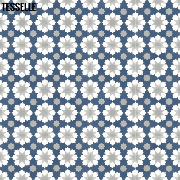 Helena Andros 8" Square Cement Tile 1