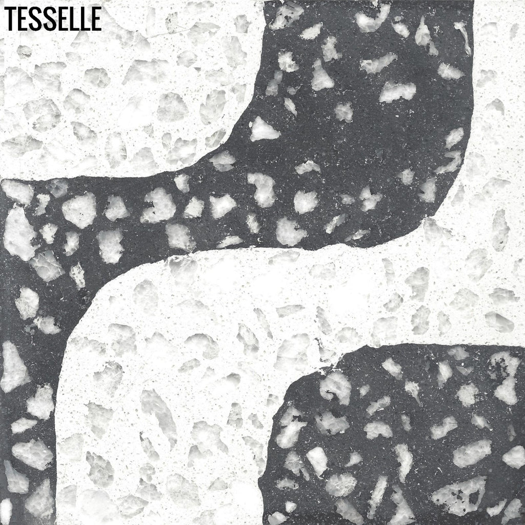 Ipanema Grande Cristal 8" Square Terrazzo Cement Tile