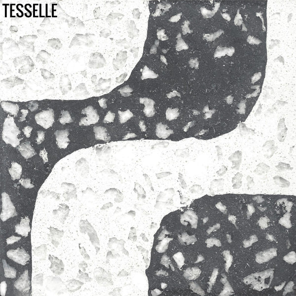 Ipanema Grande Cristal 8" Square Terrazzo Cement Tile