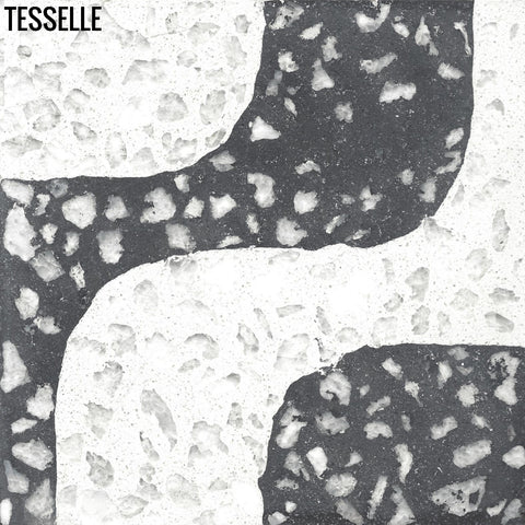 Ipanema Grande Cristal 8" Square Terrazzo Cement Tile