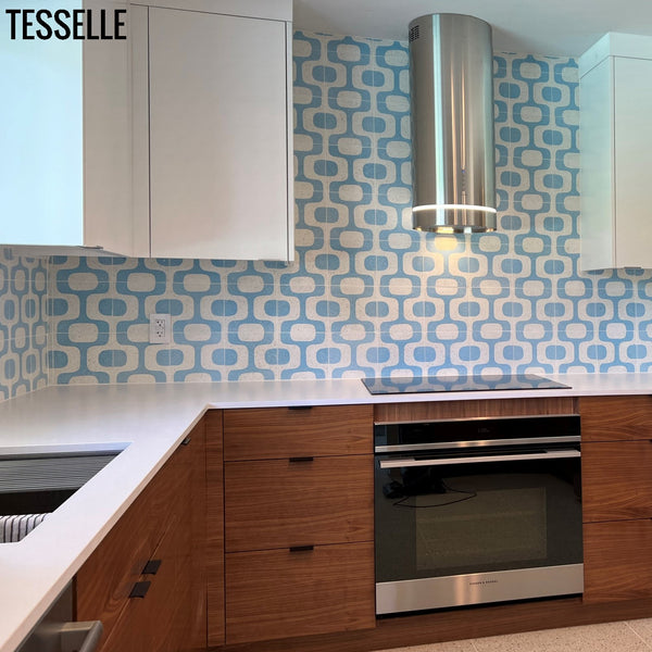Ipanema Souto 8" Square Terrazzo Cement Tile Kitchen Backsplash