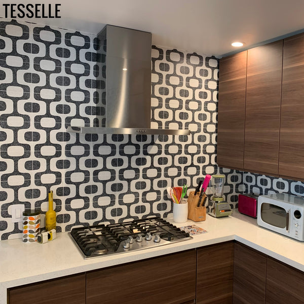 Products Ipanema Campos 8" Square Terrazzo Cement Tile Kitchen2