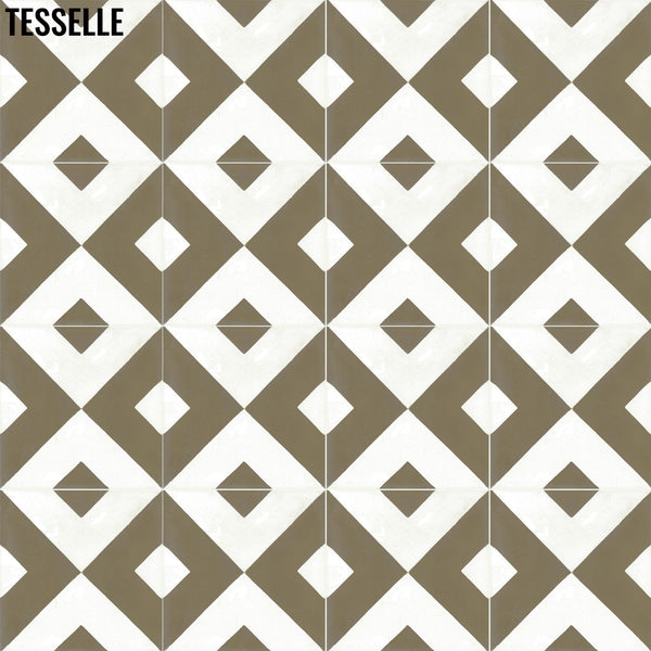 Korvette Bronze 8" Square Cement Tile 1