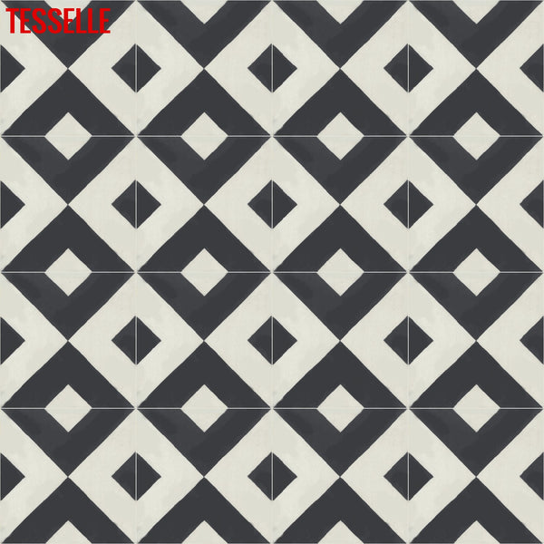 Korvette Calcite 8" Square Cement Tile 1