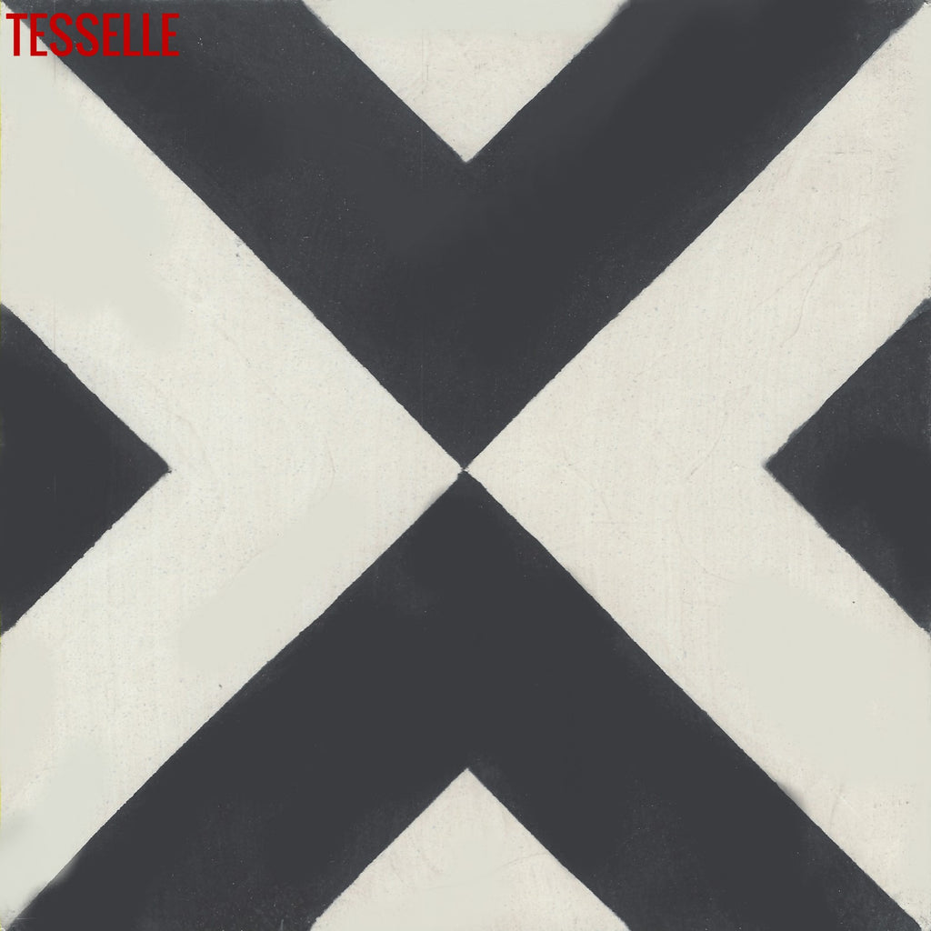 Korvette Calcite 8" Square Cement Tile
