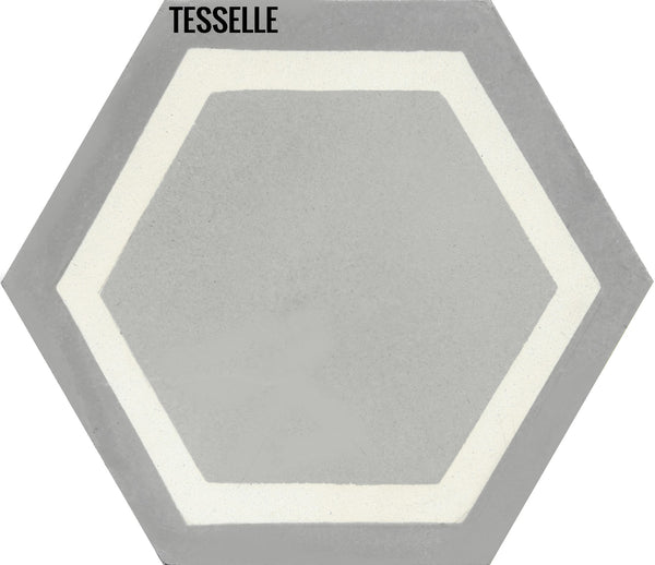 La Cella Cloudi 9x8" Hexagonal Cement Tile