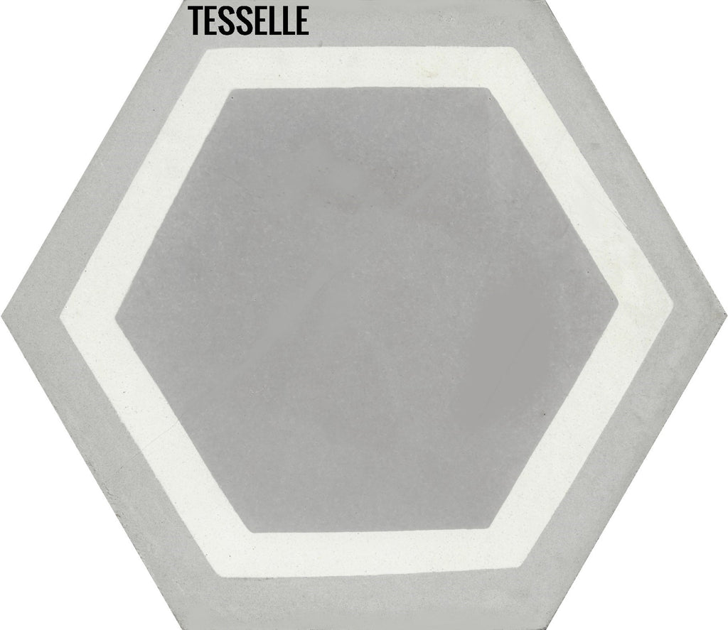 La Cella Misti 9x8" Hexagonal Cement Tile