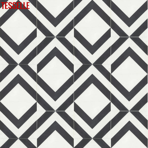 La Chev Burchell 8" Square Cement Tile 2