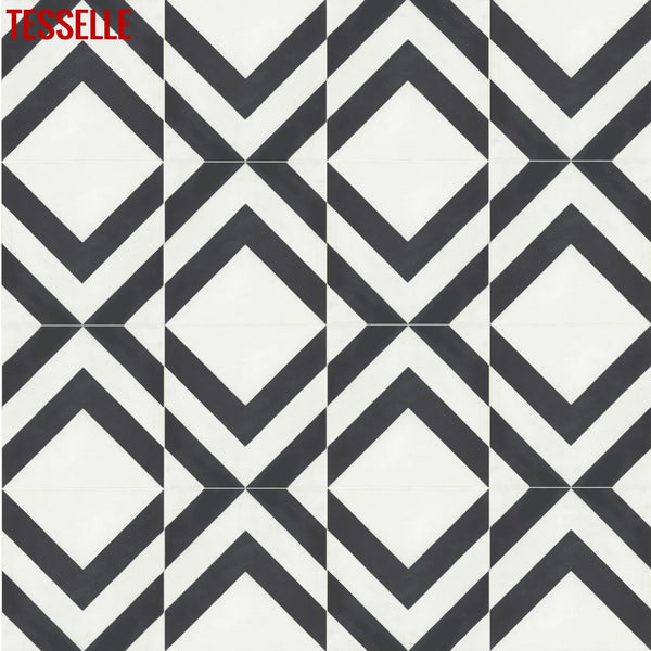 La Chev Burchell 8" Square Cement Tile 5
