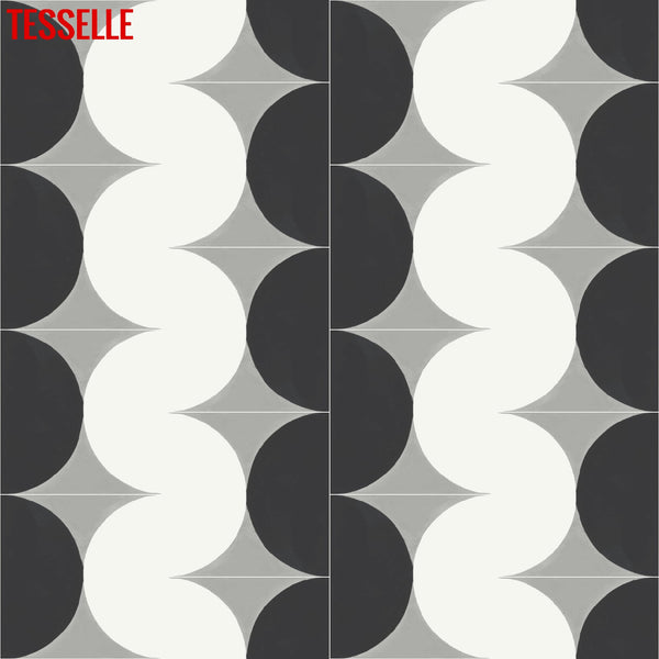 Luna Veris 8" Square Cement Tile 6