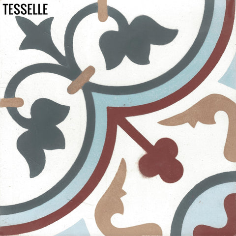 Lyssa Centro 8" Square Cement Tile