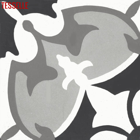Mariana Oscura 8" Square Cement Tile