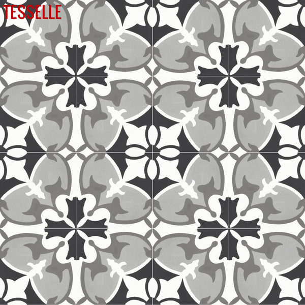 Mariana Oscura 8" Square Cement Tile 1