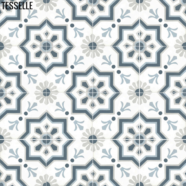 Mazatlan Maya 8" Square Cement Tile 1