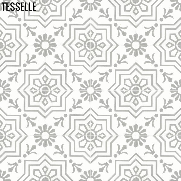 Mazatlan Perla 8" Square Cement Tile 1