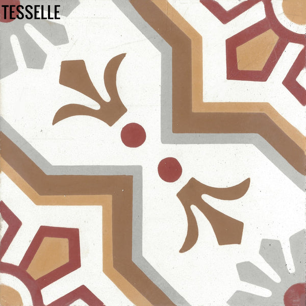 Mazatlán Sila 8" Square Cement Tile