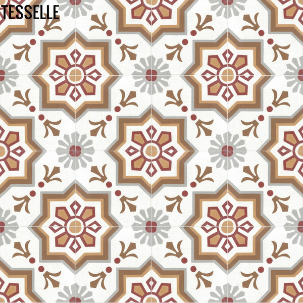 Mazatlán Sila 8" Square Cement Tile R