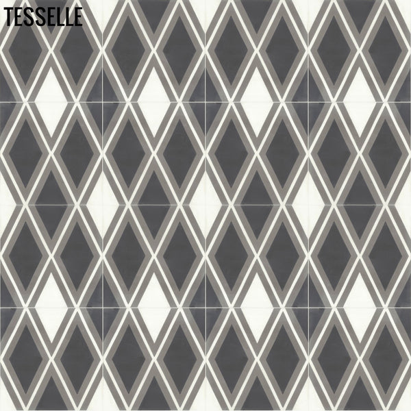 Merino Lacara 8" Square Cement Tile REPEAT