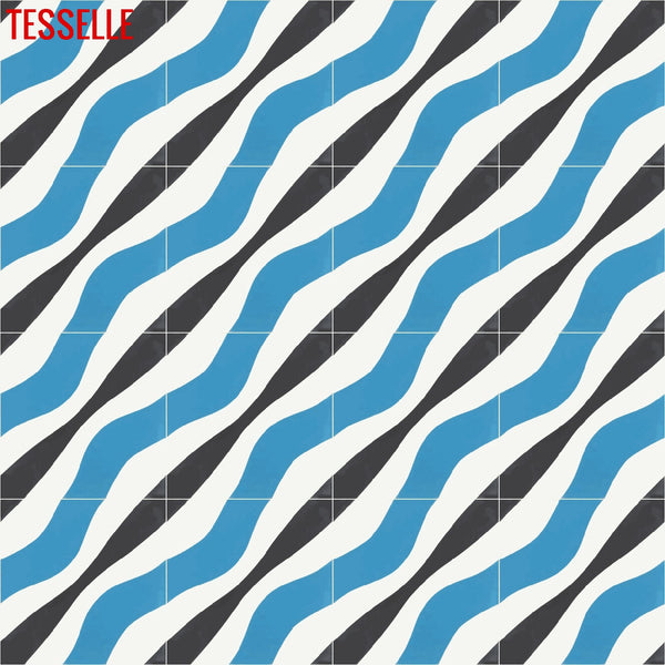 Metalyn Celess 8" Square Cement Tile 4