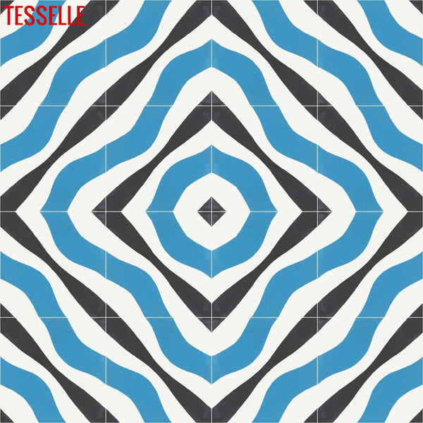 Metalyn Celess 8" Square Cement Tile 3