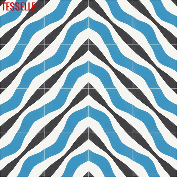 Metalyn Celess 8" Square Cement Tile 5