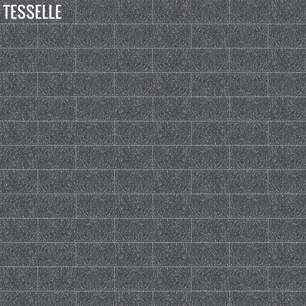 Metro Lovina 8 x 2.5" Black Terrazzo Cement Subway Tile