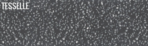 Metro Lovina 8 x 2.5" Black Terrazzo Cement Subway Tile