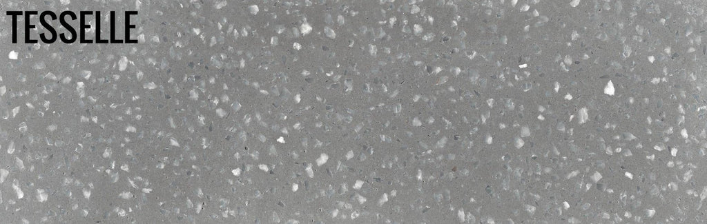 Metro Rockaway 8 x 2.5" Natural Grey Terrazzo Cement Subway Tile