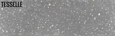 Metro Rockaway 8 x 2.5" Natural Grey Terrazzo Cement Subway Tile