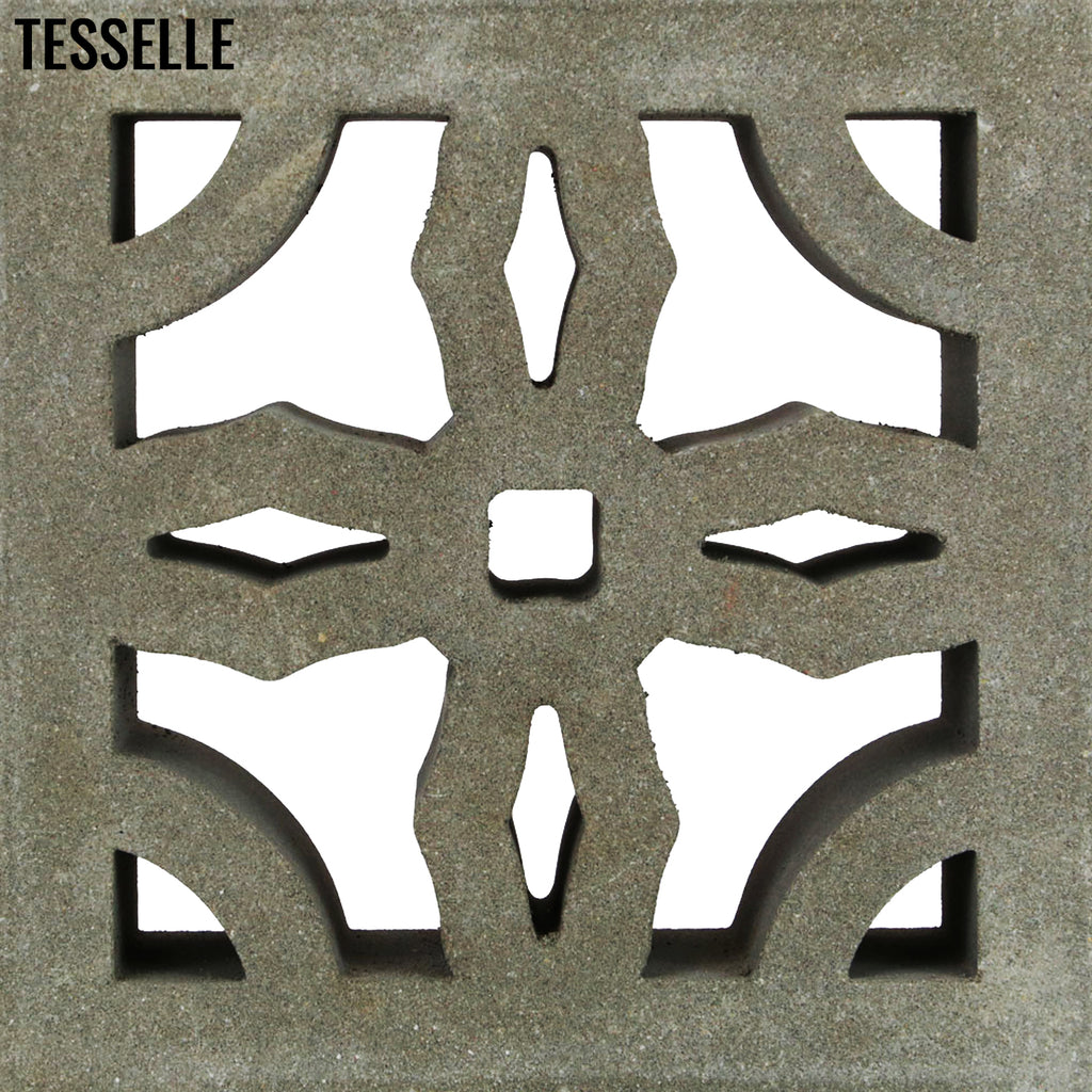 Mission Natural Cement 7.5" Breeze Block | Grey