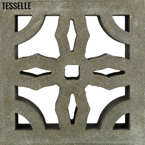 Mission Natural Cement 7.5" Breeze Block | Grey