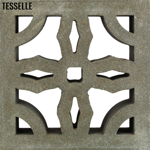 Mission Natural Cement 7.5" Breeze Block | Grey
