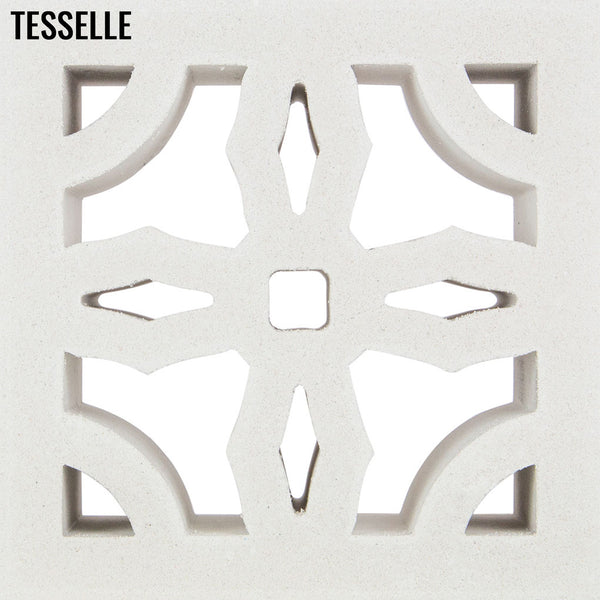 Mission Lily White 7.5" Cement Breeze Block