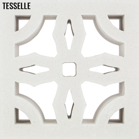 Mission Lily White 7.5" Cement Breeze Block