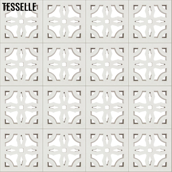 Mission Lily White 7.5" Cement Breeze Block 1